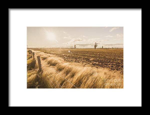 Agriculture Framed Print featuring the photograph Millmerran by Jorgo Photography