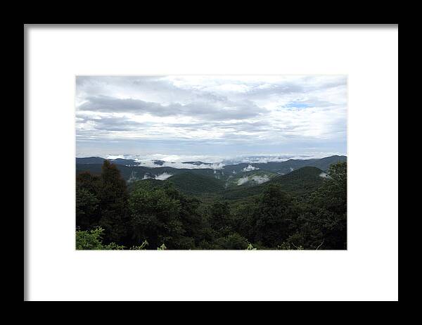 Mountain View Framed Print featuring the photograph Mills River Valley View by Allen Nice-Webb