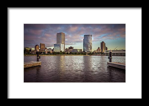 Milwaukee Framed Print featuring the photograph Milwaukee Skyline by Josh Eral