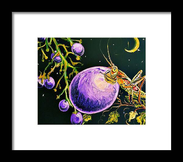 Grape Framed Print featuring the painting Mine by Alexandria Weaselwise Busen