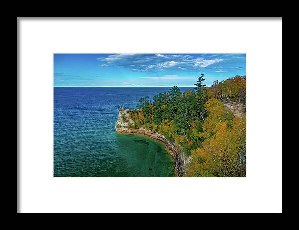 Lake Superior Framed Print featuring the photograph Miners Castle by Gary McCormick