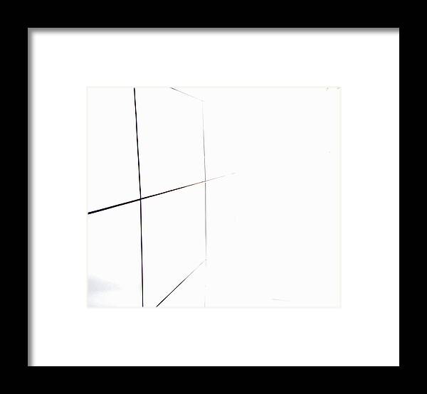Minimalism Framed Print featuring the digital art Minimal Squares by Kathleen Illes
