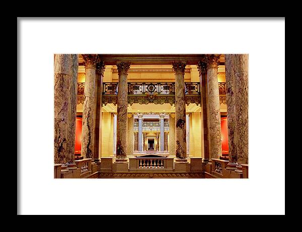 Minnesota Framed Print featuring the photograph Minnesota Capitol Supreme Court by Sarah Lilja
