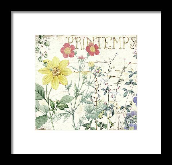 Flowers Framed Print featuring the painting Mirabelle III by Mindy Sommers