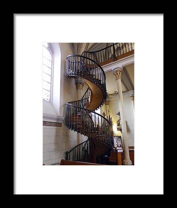 Loretto Chapel Framed Print featuring the photograph Miraculous Stairs by Kurt Van Wagner