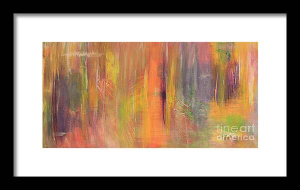 Abstract Framed Print featuring the painting Mirage Light by Carrie Godwin