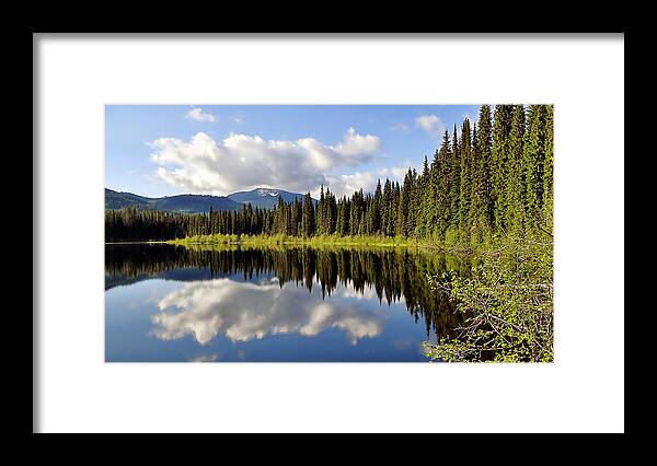Lake Framed Print featuring the photograph Mirror Image by Blair Wainman