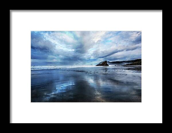 Clouds Framed Print featuring the photograph Mirror of Light by Debra and Dave Vanderlaan