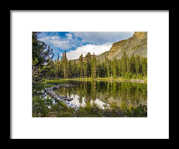 Mount Framed Print featuring the photograph Mirror Pond by Susan Eileen Evans