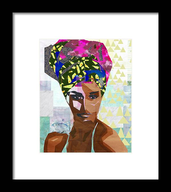 Collage Framed Print featuring the mixed media Confidence by Claudia Schoen