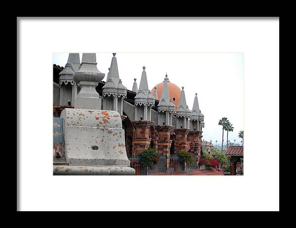 Mission Inn Framed Print featuring the photograph Mission Inn Authors Row by Amy Fose