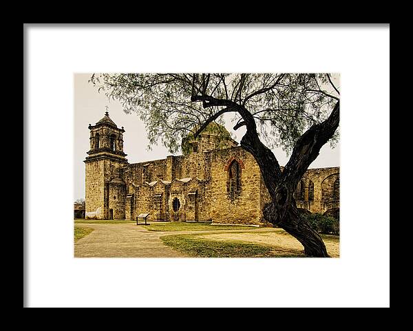 Mission Framed Print featuring the photograph Mission San Jose by Iris Greenwell