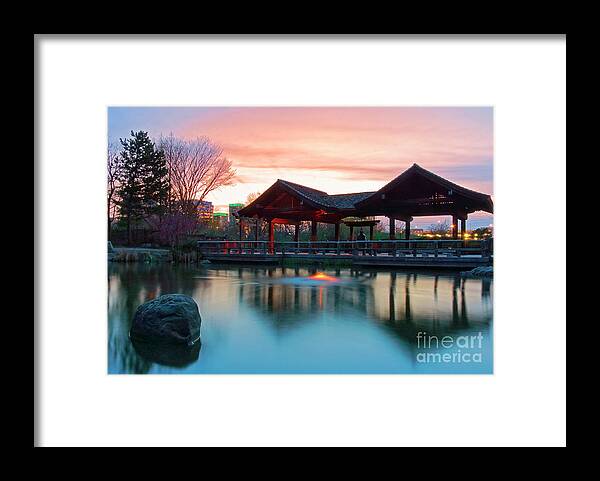 Mississauga Framed Print featuring the photograph Mississauga Japanese Garden by Charline Xia