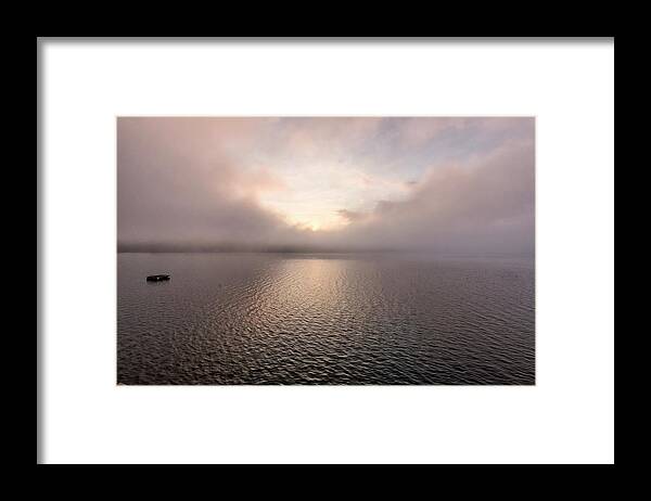 Spofford Lake New Hampshire Framed Print featuring the photograph Misty Morning II by Tom Singleton