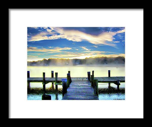 2d Framed Print featuring the photograph Misty Morning On Rock Creek by Brian Wallace
