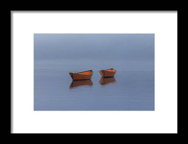 Boat Framed Print featuring the photograph Misty Morning by Rob Davies