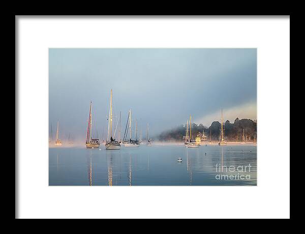 America Framed Print featuring the photograph Misty Morning by Susan Cole Kelly