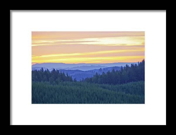 Adria Trail Framed Print featuring the photograph Misty Mountain Morning by Adria Trail