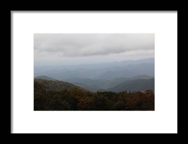 Misty Mountains Framed Print featuring the photograph Misty Mountains More by Allen Nice-Webb