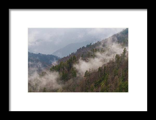 Great Smoky Mountains National Park Framed Print featuring the photograph Misty Mountains by Stefan Mazzola