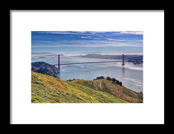 Bridge Framed Print featuring the photograph Misty San Francisco by Susan Rissi Tregoning