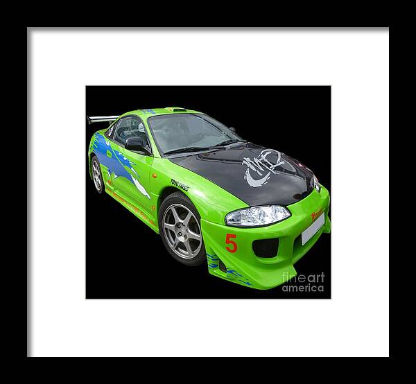 Mitsubishi Framed Print featuring the photograph Mitsubishi Eclipse by Vicki Spindler
