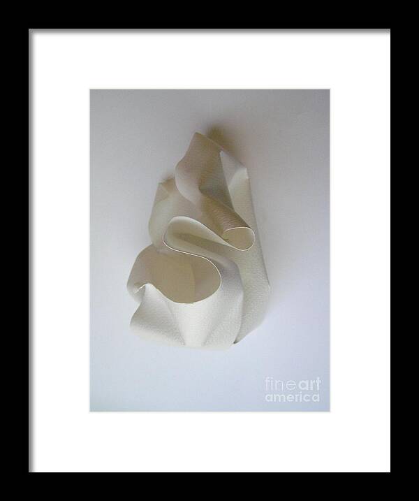 Paper Sculpture Framed Print featuring the photograph MKPaperSculpture by Mary Kobet