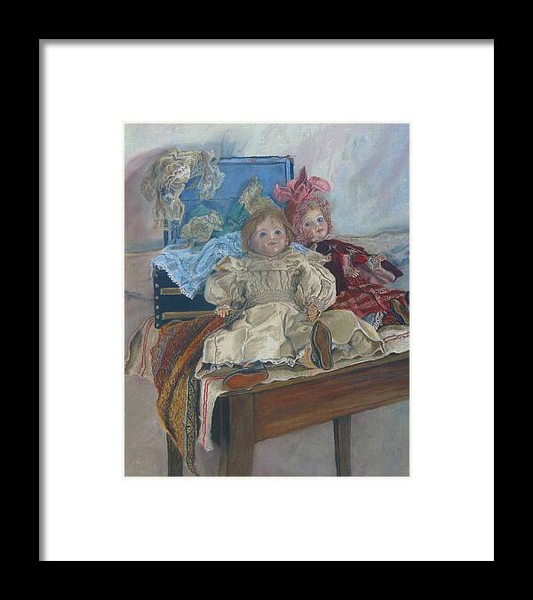 Pastel Framed Print featuring the painting Mlle. Pinchon by Miriam A Kilmer