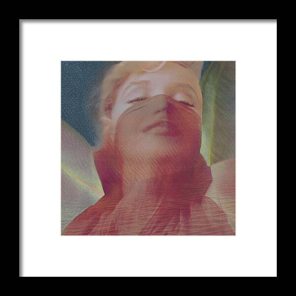 Monroe Marilyn Monroe Mirage Framed Print featuring the digital art MMirage by Sandy Ostroff