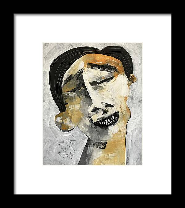  Framed Print featuring the painting MMXVII Expressions No 5 by Mark M Mellon
