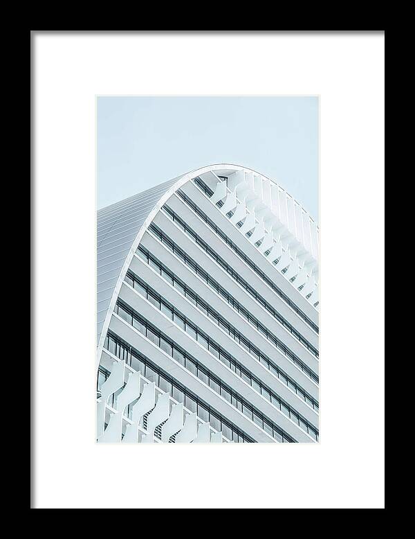 Architecture Framed Print featuring the painting Modern Architectural Building Series -4 by Celestial Images