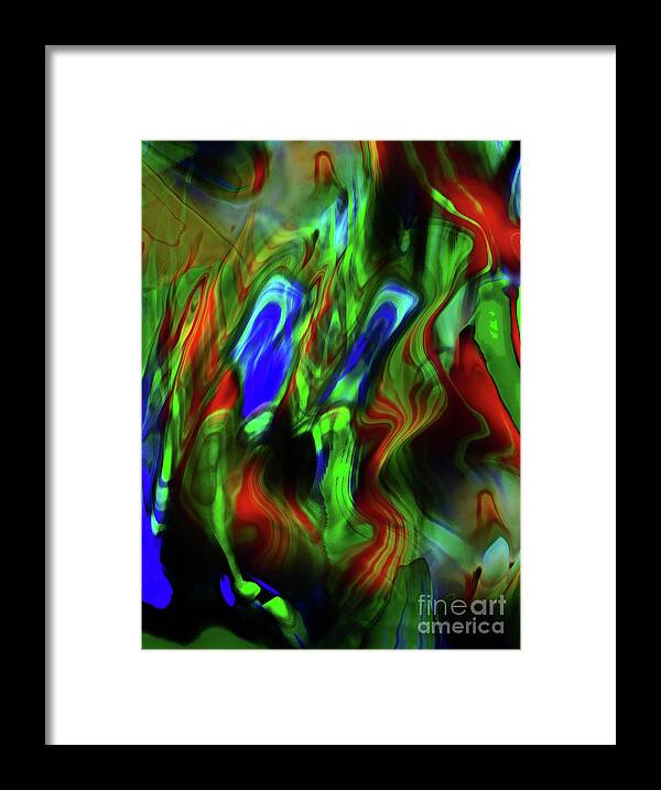  Framed Print featuring the digital art Modern Dilimma by Tom Hubbard