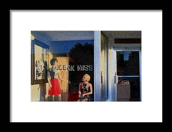 Store Framed Print featuring the photograph Modern Miss by Ross Lewis