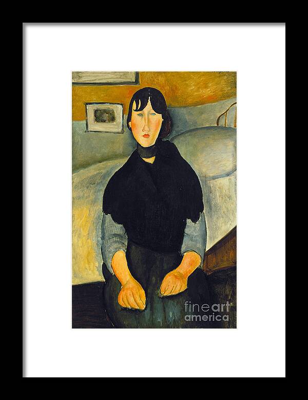1918 Framed Print featuring the photograph Modigliani: Woman, 1918 by Granger