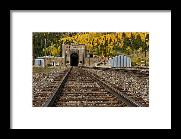 Railroad Framed Print featuring the photograph Moffat Tunnel by Farol Tomson