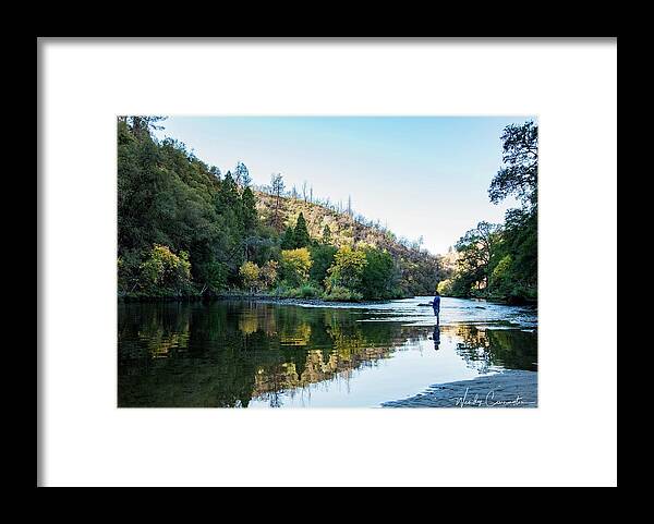  Framed Print featuring the photograph Mokelumne River Fishing by Wendy Carrington