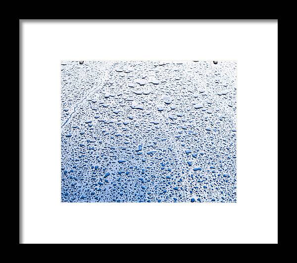 Rain Framed Print featuring the photograph Molten Blue by Royce Howland