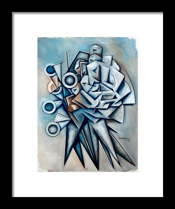 Jazz Framed Print featuring the painting Momentum Independent by Martel Chapman