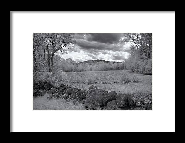 Dublin New Hampshire Framed Print featuring the photograph Monadnock In Black And White by Tom Singleton