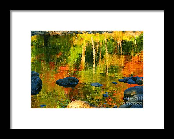 Water Canvas Prints Framed Print featuring the photograph Monet Autumnal by Aimelle Ml