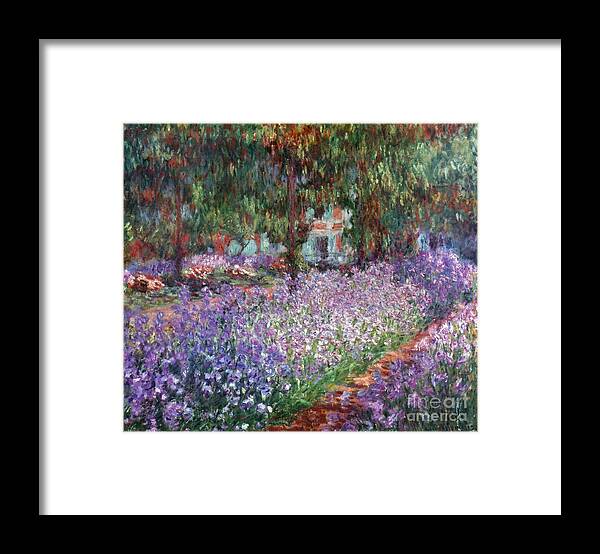 1900 Framed Print featuring the photograph Giverny, 1900 by Claude Monet