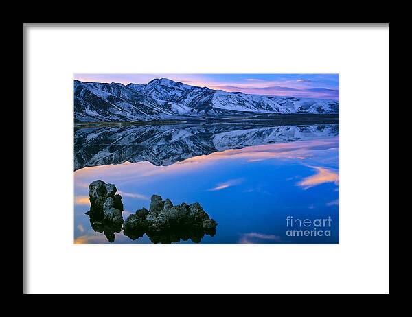 America Framed Print featuring the photograph Mono Lake Twilight by Inge Johnsson