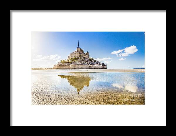 Mont Framed Print featuring the photograph Mont Saint Michel by JR Photography