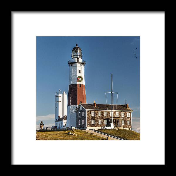 Lighthouse Framed Print featuring the photograph Montauk Lighthouse 2 by Cathy Kovarik