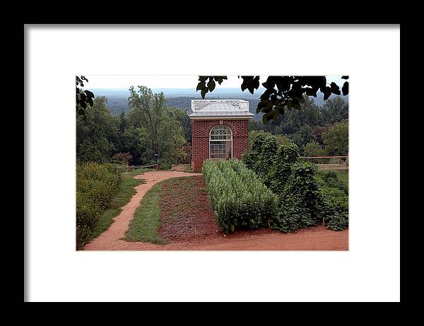Usa Framed Print featuring the photograph Monticello Vegetable Garden Pavilion by LeeAnn McLaneGoetz McLaneGoetzStudioLLCcom