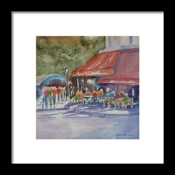 Montmartre Framed Print featuring the painting Montmartre by Barbara Parisien
