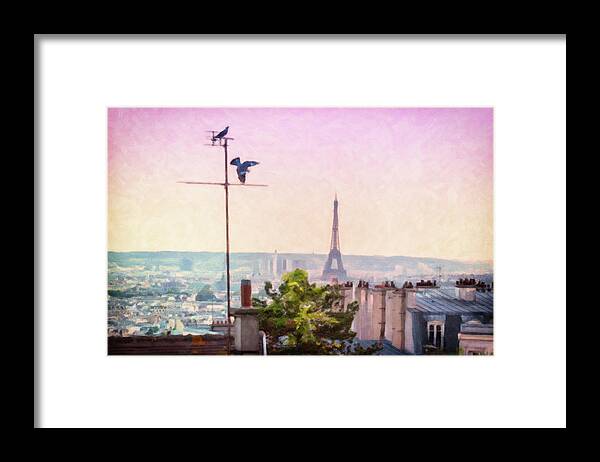Montmartre Framed Print featuring the photograph Montmartre Views by Melanie Alexandra Price