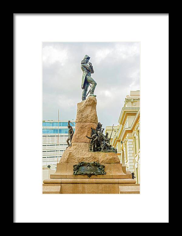 Monument Framed Print featuring the photograph Monument to Mariscal Sucre in Guayaquil, Ecuador by Marek Poplawski