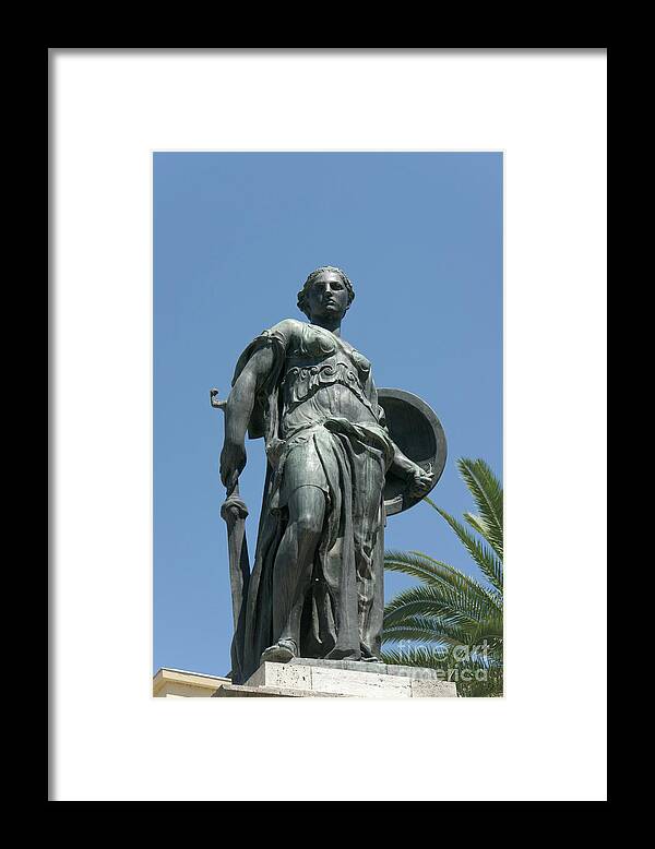 Bronze Framed Print featuring the photograph Monument to the Fallen by Fabrizio Ruggeri