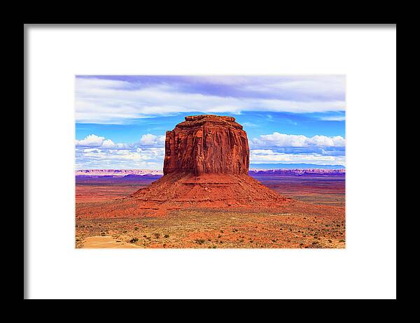 Merrick Butte Framed Print featuring the photograph Monument Valley Butte II by Raul Rodriguez